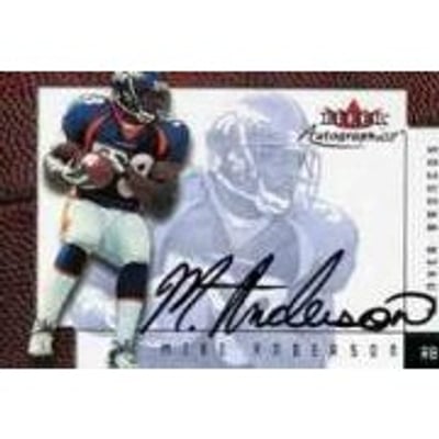 2001 Fleer Tradition Autographics #2 Mike Anderson