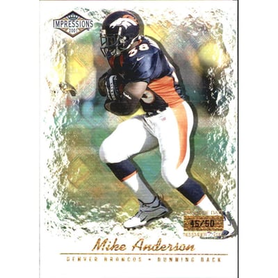 2001 Pacific Impressions Premiere Date #39 Mike Anderson