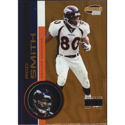 2001 Pacific Invincible Premiere Date #77 Rod Smith