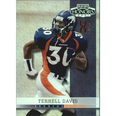 2001 Playoff Honors X's and O's #36 Terrell Davis/196