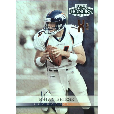 2001 Playoff Honors X's and O's #38 Brian Griese/91
