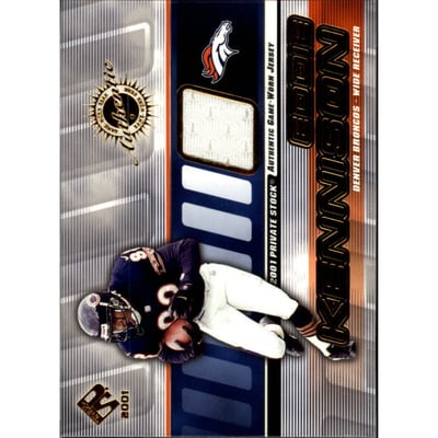 2001 Private Stock Game Worn Gear #51 Eddie Kennison