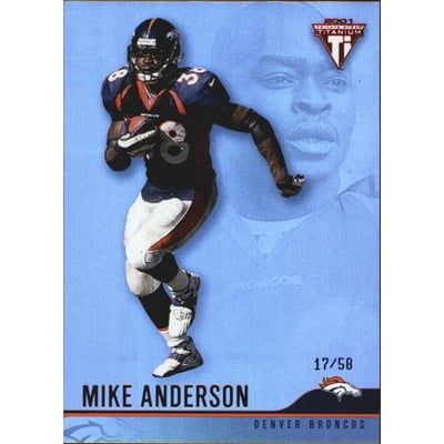 2001 Titanium Red #39 Mike Anderson