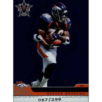 2001 Vanguard Blue #26 Terrell Davis
