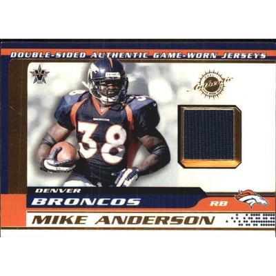 2001 Vanguard Double Sided Jerseys #27 Mike Anderson/260/Terrell Davis