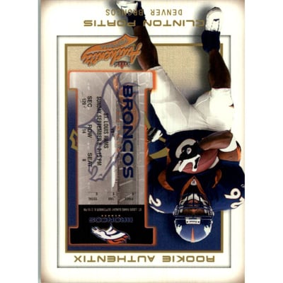 2002 Fleer Authentix Second Row #120 Clinton Portis