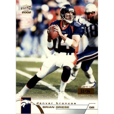 2002 Pacific Premiere Date #133 Brian Griese