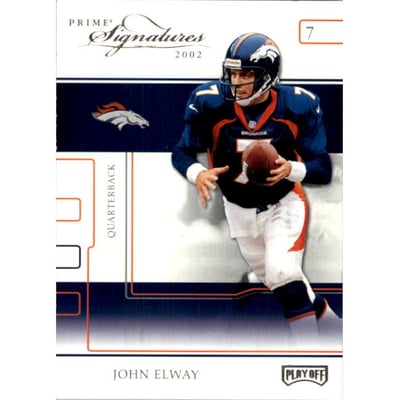 2002 Playoff Prime Signatures Samples #55 John Elway