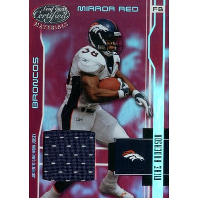 2003 Leaf Certified Materials Mirror Red #39 Mike Anderson