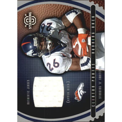 2003 Upper Deck Standing O Swatches #SWCP Clinton Portis