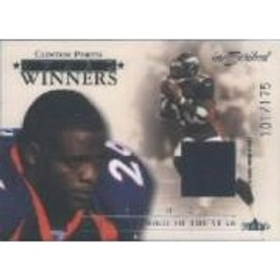 2004 Fleer Inscribed Award Winners Jersey Silver #AWJCP Clinton Portis
