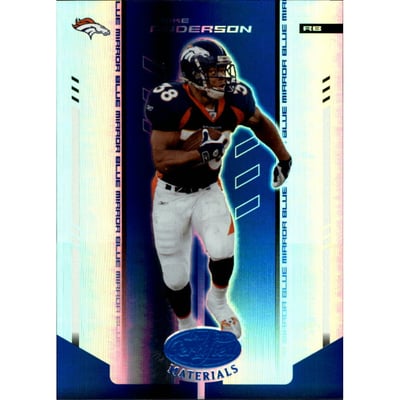 2004 Leaf Certified Materials Mirror Blue #37 Mike Anderson