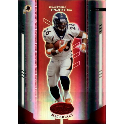 2004 Leaf Certified Materials Mirror Red #120 Clinton Portis