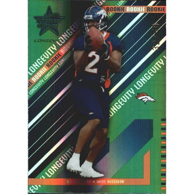 2004 Leaf Rookies and Stars Longevity Emerald #204 B.J. Johnson