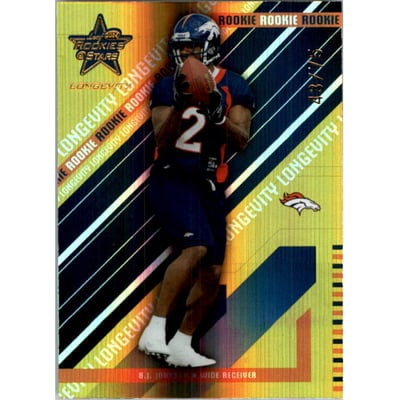 2004 Leaf Rookies and Stars Longevity Gold #204 B.J. Johnson