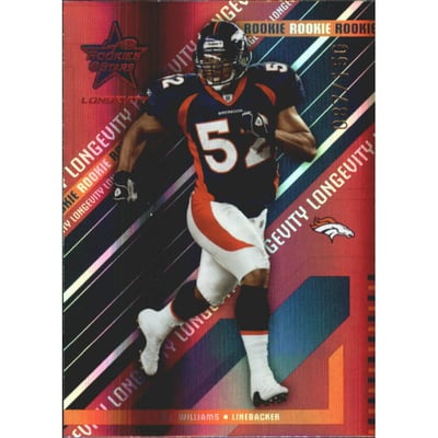 2004 Leaf Rookies and Stars Longevity Ruby #215 D.J. Williams