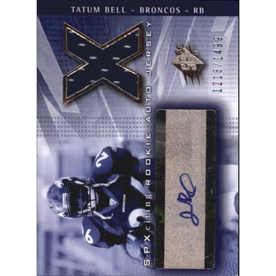 2004 SPx #191 Tatum Bell JSY AU RC