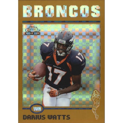 2004 Topps Chrome Gold Xfractors #218 Darius Watts