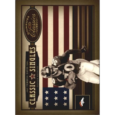 2005 Donruss Classics Classic Singles Gold #21 Terrell Davis