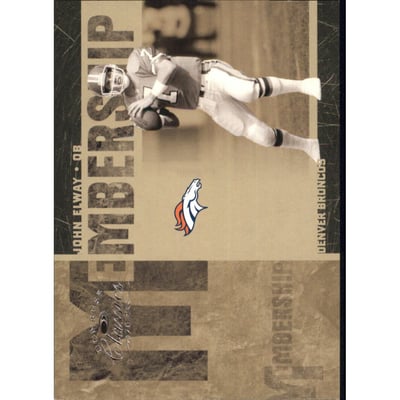 2005 Donruss Classics Membership Silver #MS16 John Elway