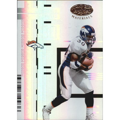 2005 Leaf Certified Materials Mirror White #127 Terrell Davis
