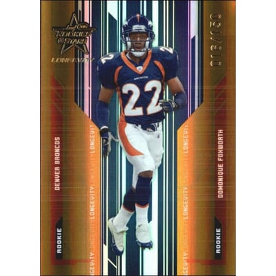 2005 Leaf Rookies and Stars Longevity Gold #142 Domonique Foxworth