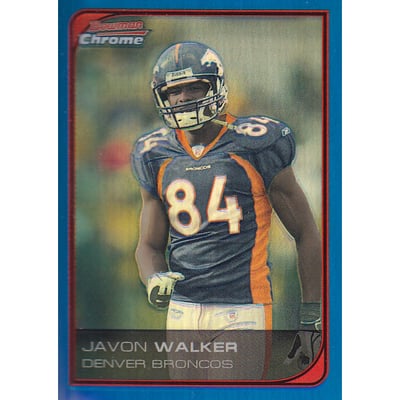 2006 Bowman Chrome Blue Refractors #126 Javon Walker