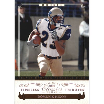 2006 Donruss Classics Timeless Tributes Bronze #216 Domenik Hixon
