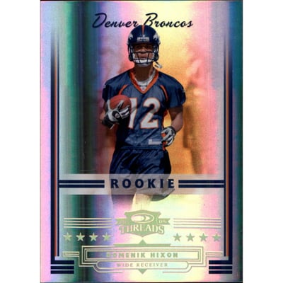 2006 Donruss Threads Gold Holofoil #175 Domenik Hixon