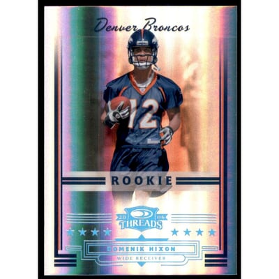2006 Donruss Threads Platinum Holofoil #175 Domenik Hixon