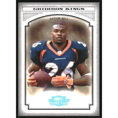 2006 Donruss Threads Pro Gridiron Kings Platinum #53 Tatum Bell