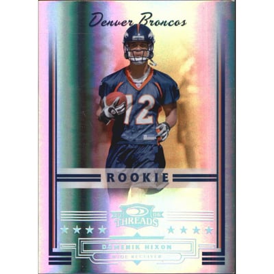 2006 Donruss Threads Silver Holofoil #175 Domenik Hixon