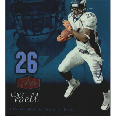 2006 Flair Showcase Emerald #30 Tatum Bell