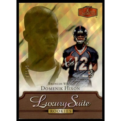 2006 Flair Showcase Gold #113 Domenik Hixon