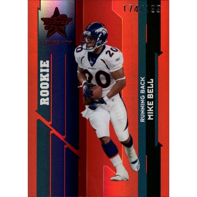 2006 Leaf Rookies and Stars Longevity Target Ruby Parallel #212 Mike Bell