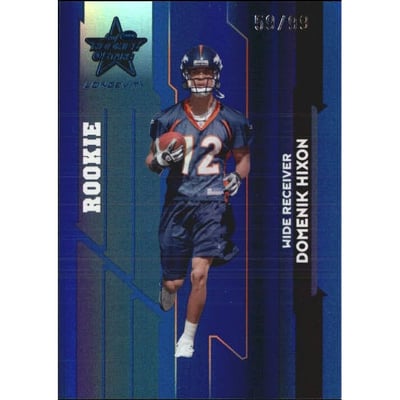 2006 Leaf Rookies and Stars Longevity Target Sapphire Parallel #227 Domenik Hixon