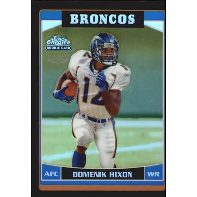 2006 Topps Chrome Black Refractors #251 Domenik Hixon