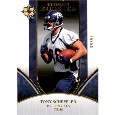 2006 Ultimate Collection Gold #356 Tony Scheffler