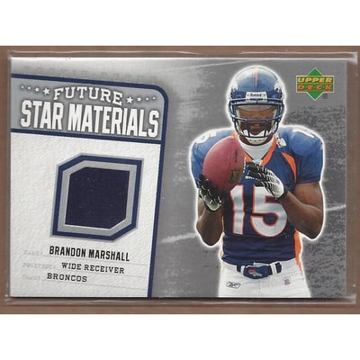 2006 Upper Deck Rookie Debut Future Star Materials Silver #FSMBM Brandon Marshall