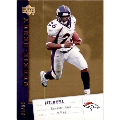 2006 Upper Deck Rookie Debut Gold #31 Tatum Bell