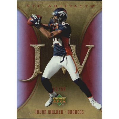 2007 Artifacts Red #33 Javon Walker