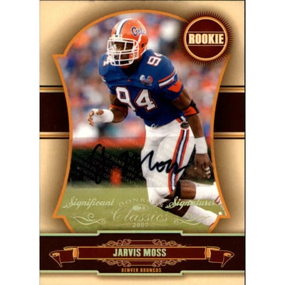 2007 Donruss Classics Significant Signatures Gold #201 Jarvis Moss EXCH