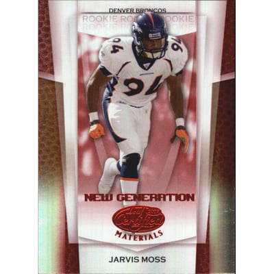 2007 Leaf Certified Materials Mirror Red #158 Jarvis Moss