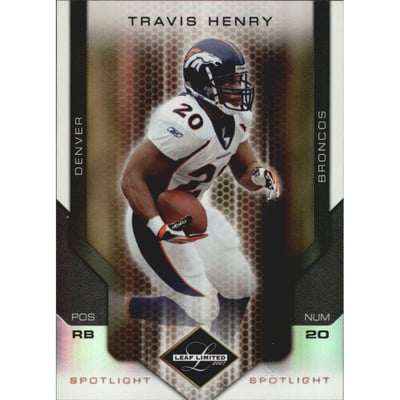 2007 Leaf Limited Bronze Spotlight #32 Travis Henry