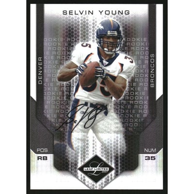 2007 Leaf Limited Monikers Autographs Silver #300 Selvin Young