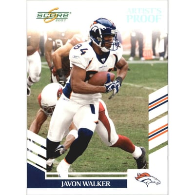 2007 Score Artist's Proof #250 Javon Walker