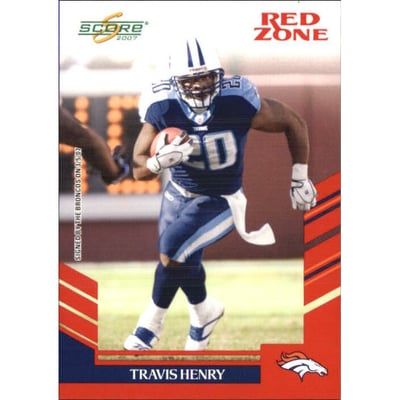 2007 Score Red Zone #249 Travis Henry