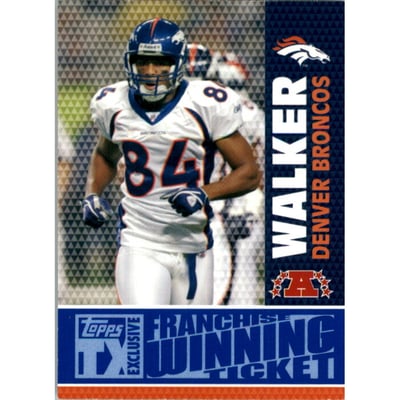 2007 Topps TX Exclusive Franchise Winning Ticket Silver #JW Javon Walker
