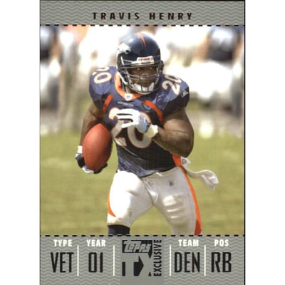 2007 Topps TX Exclusive Silver #40 Travis Henry
