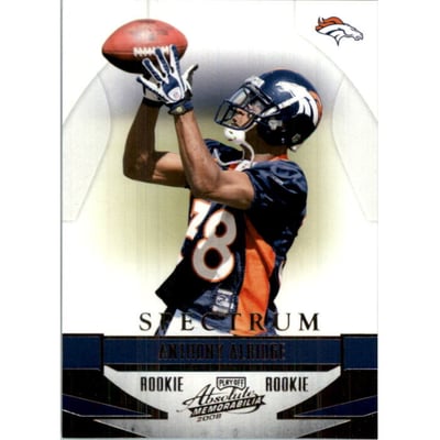 2008 Absolute Memorabilia Spectrum Silver Retail #156 Anthony Alridge